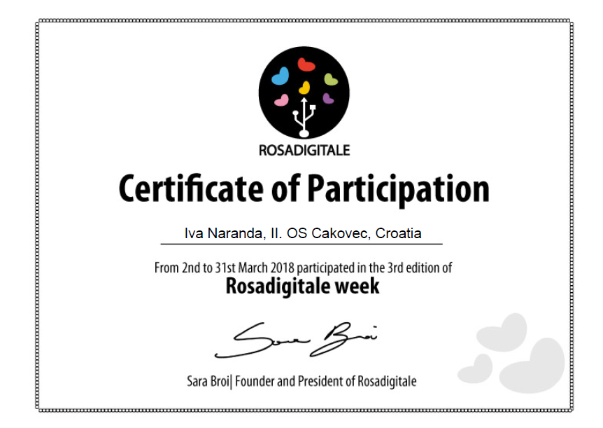 Rosadigitale Week 2018