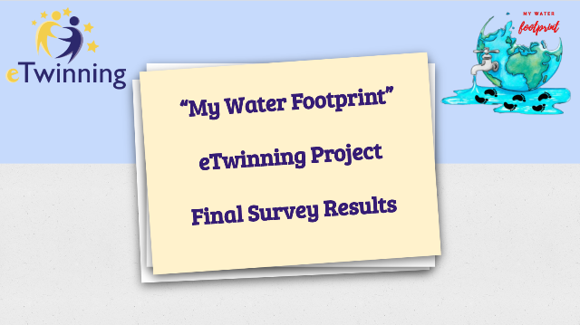 My Water Footprint final survey