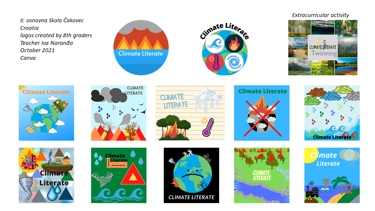 eTwinning project Climate Literate - logo