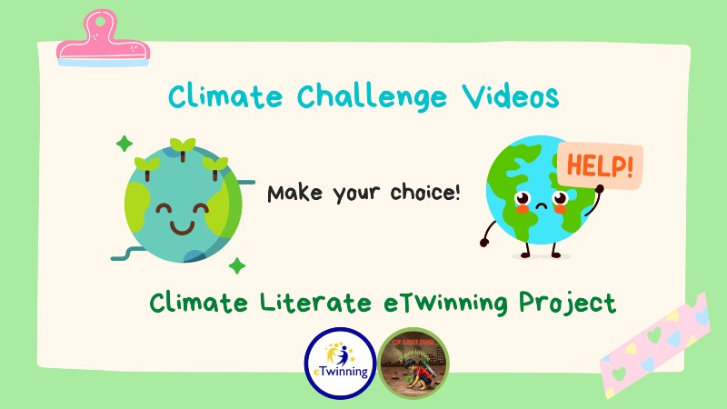 eTwinning project Climate Literate - Challenge videos