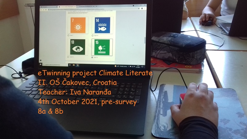 eTwinning project Climate Literate