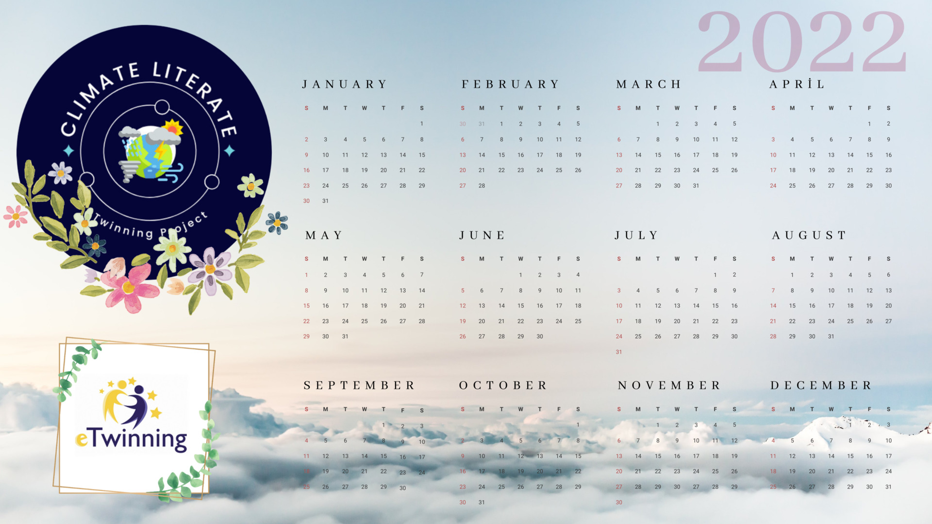 kalendar 2022. - Climate Literate