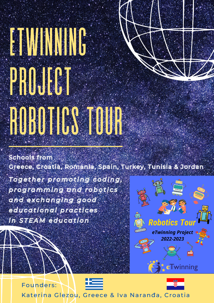 poster eTwinning projekt Robotics Tour