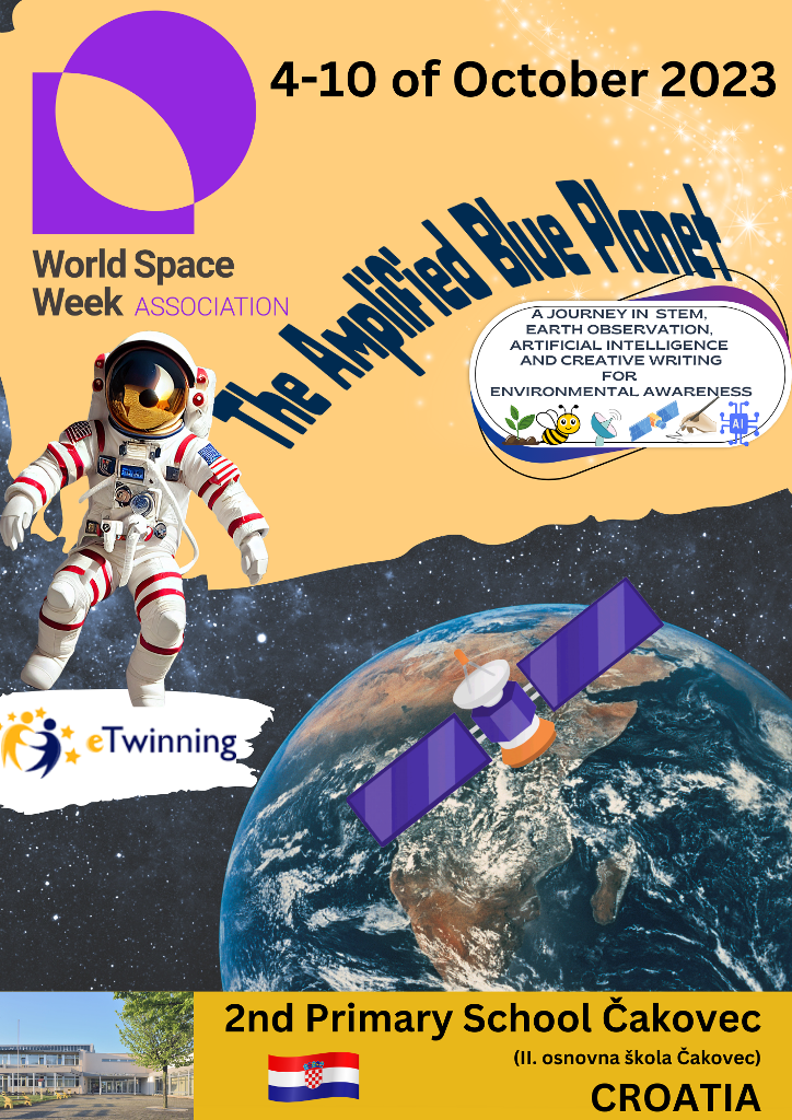 World Space Week poster II. O akovec - eTwinning projekt