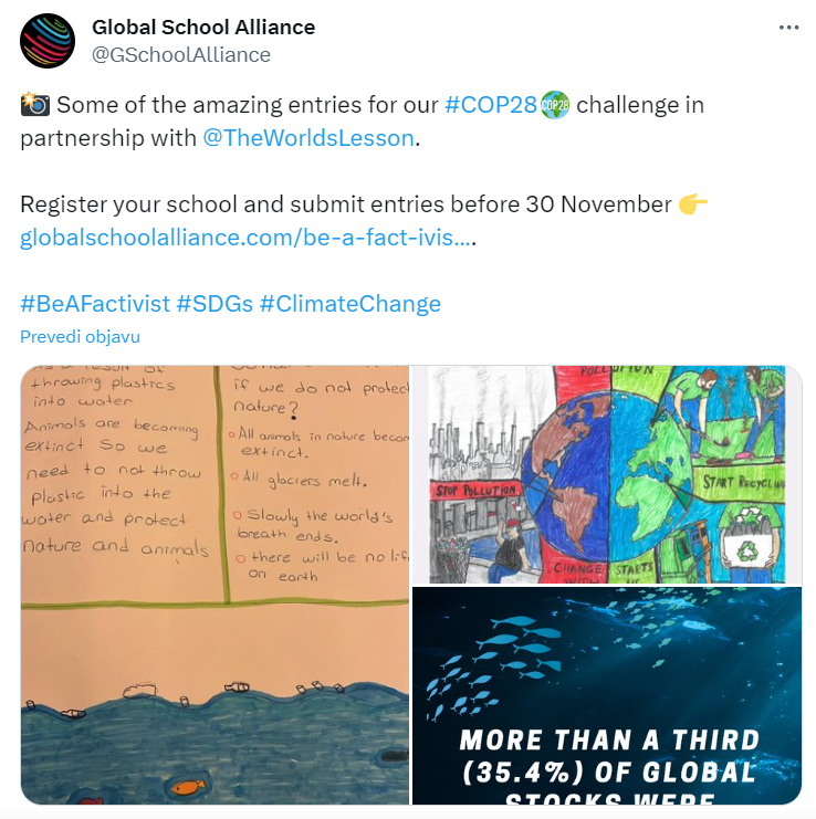 X - Global School Alliance - Be A Fact-ivist! COP 28 School Challenge