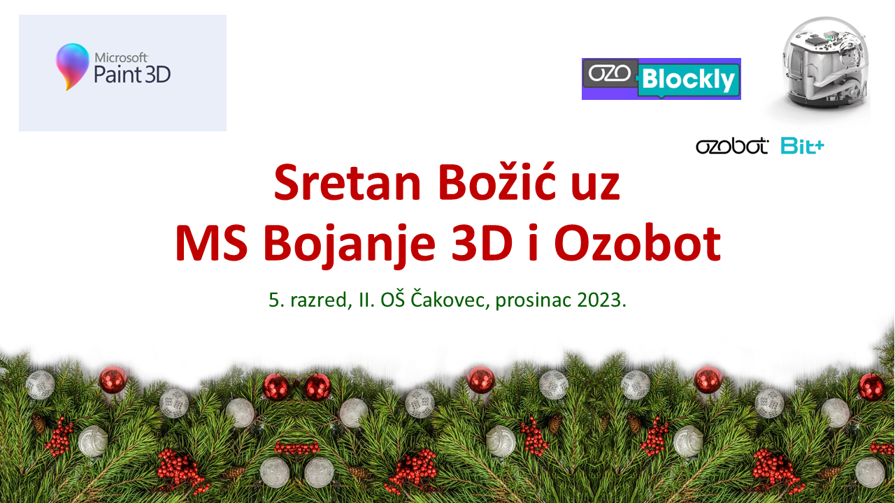 Sretan Boi uz MS Bojanje 3D i Ozobot